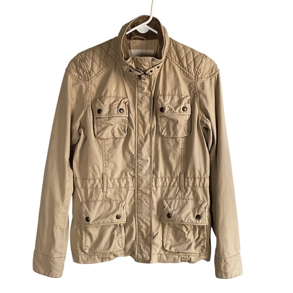 Ralph Lauren Denim Supply Jacket Womens Large Beige Military Field Cargo Size M